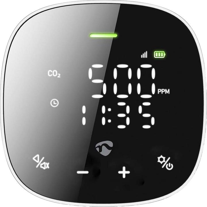 Actual product image Nedis SmartLife Luftqualitätsmonitor Wi-Fi | inkl. Display | Kohlendioxid (CO2) / Luftfeuchtigkeit /