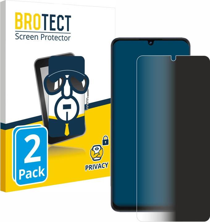 Productafbeelding BROTECT Anti-spionnetje privacyfolie Beschermfolie tegen blauw licht (2 Stuk, ZTE Blade V50)