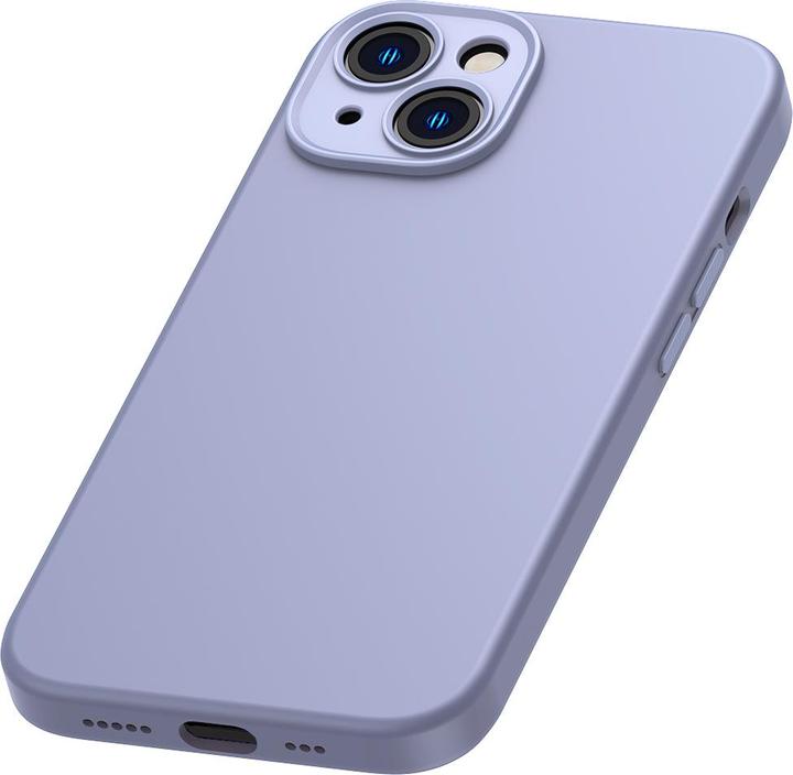 Produktbild Baseus Liquid Silica Gel Case for iPhone 14 Plus (lavender)+ tempered glass + cleaning kit (Apple iPhone 14 Plus)