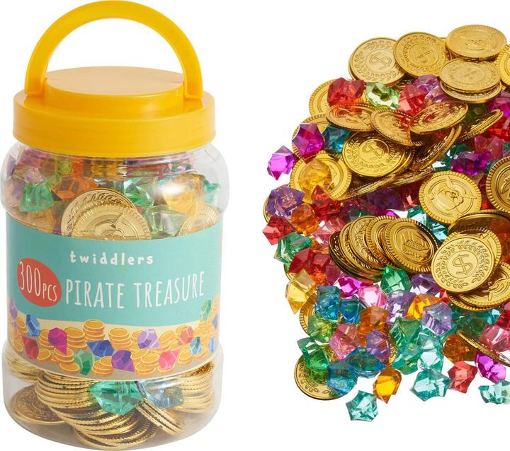 Actual product image The twiddlers Piratenschatz Set Treasure Party 300-Teilig