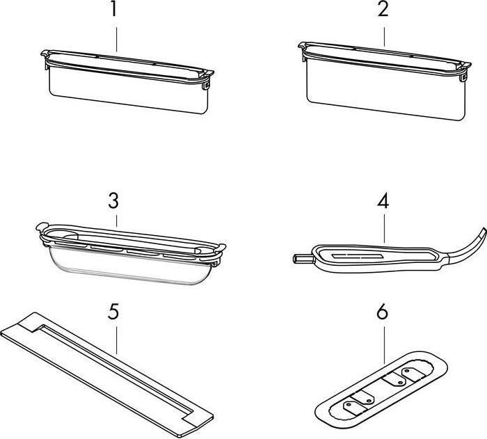 Actual product image hansgrohe HG shower channel RainDrain Flex kb. Wd-mon 1000mm stainless steel brushed (1175 mm)