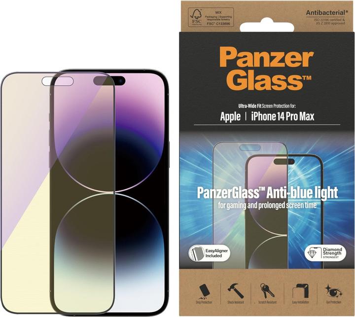 Image du produit PanzerGlass Protection d'écran Ultra Wide Anti Bluelight iPhone 14 Pro Max (1 pièce(s), Apple iPhone 14 Pro Max)