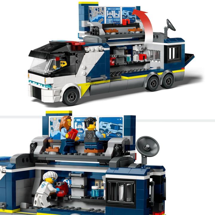 Produktbild LEGO Polizeitruck mit Labor (60418, LEGO City)