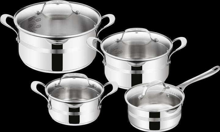 Actual product image Tefal Jamie Oliver Cook Smart 7 pcs (24 cm, Pan set + pot set, Stainless steel)