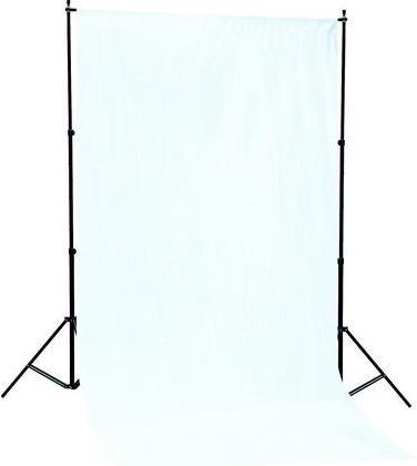 Linkstar Hintergrundsystem BSK-2016W + Weisser Stoff (20 cm, 200 cm)
