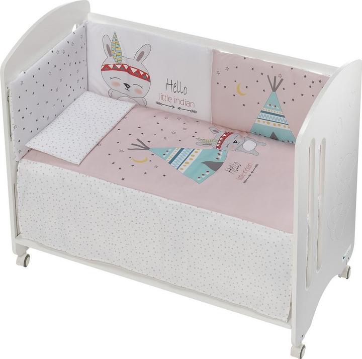 Immagine prodotto Interbaby COT +SET 3PCS. LETTO 60X120: TRAPUNTA+NIDO+CUSCINO-ALBERO --ROS (60 x 120 cm)