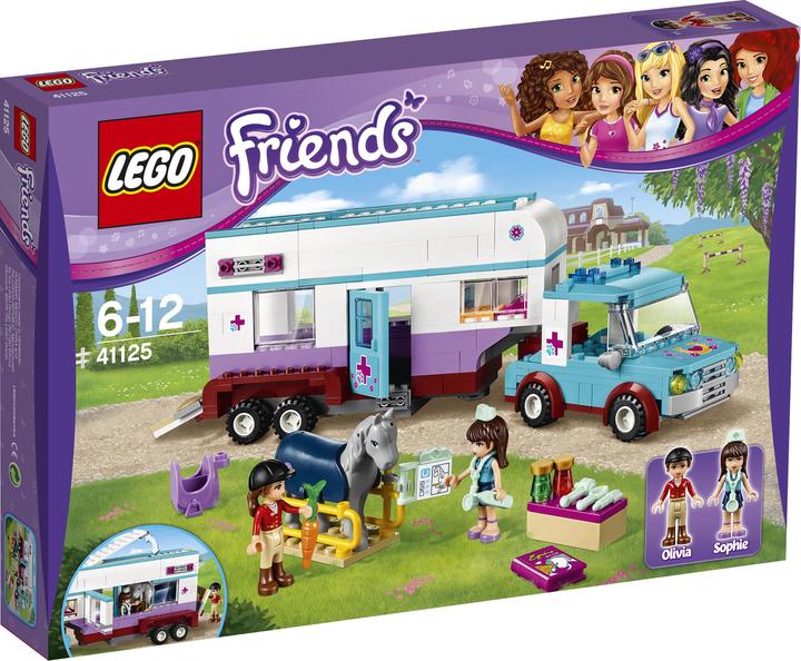 LEGO Friends horse trailer and vet (41125, LEGO Friends)
