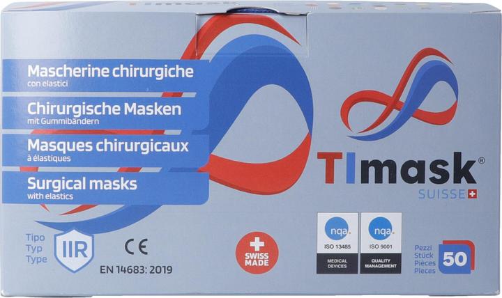 Actual product image Timask Disposable mask (Type IIR, 50 x)