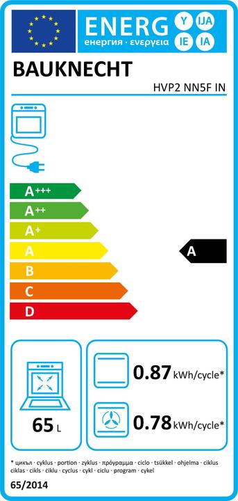 Energie-Label Bauknecht Heko S200