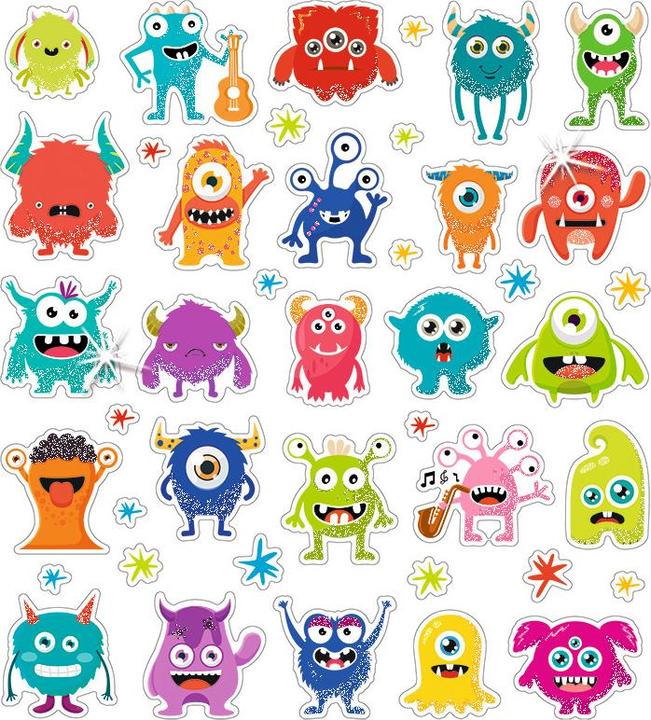 Produktbild Ursus Glitzer-Sticker FUN Mot. 05 59540005F 150 Sticker
