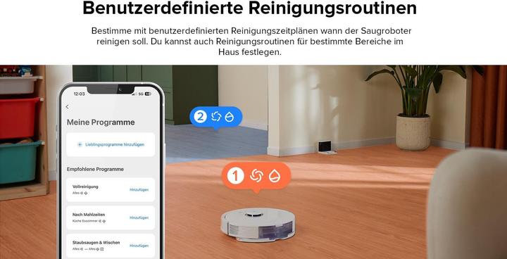 Image du produit Roborock Q8 Max (Robot d'aspiration et de nettoyage)