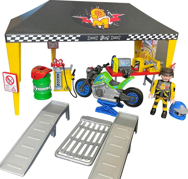 Produktbild Playmobil Stuntshow Werkstattzelt (70552, Playmobil Stuntshow)