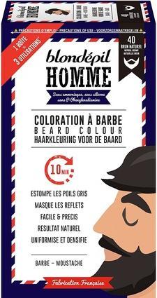 Energy Label Blondépil Homme Blonde Homme Barborn Beard and Mustache, Natural Brown, 60g