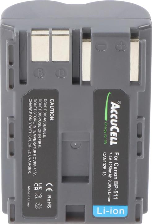 Immagine prodotto AccuCell Batteria della fotocamera digitale Canon FV2 (Accumulatore di carica elettrica)