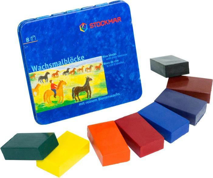 Actual product image Stockmar Wax crayon block (Sorted, Multicoloured, 8 x)