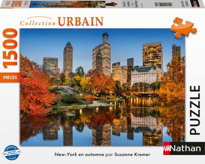 Actual product image Nathan Puzzle 1500 pieces New York in Autumn (1500 pieces)
