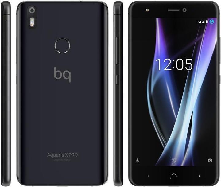 Image du produit BQ Aquaris X Pro (64 Go, Midnight Black, 5.20", Double SIM hybride, 12 Mpx, 4G)