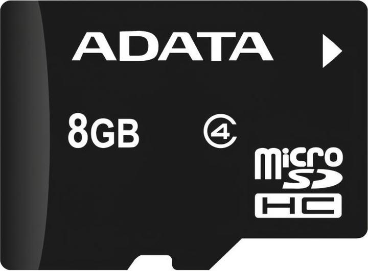 Actual product image Adata microSDHC Card 8GB,, Class 4 (8 GB, microSDHC)