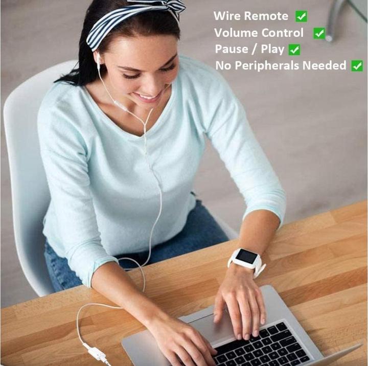 Produktbild PowerGuard USB-C zu Lightning Headphone Kopfhörer Adapter (USB Typ C)