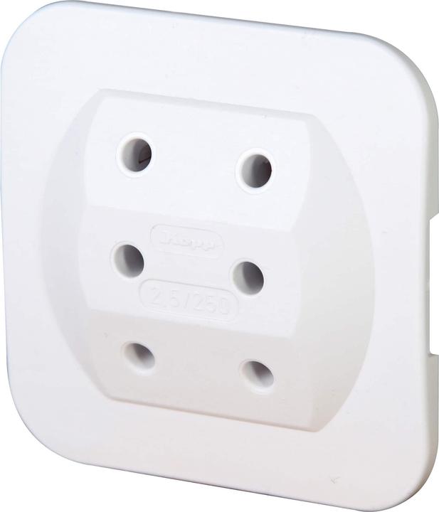 Kopp 174902005 Tipo C (spina Euro) Bianco Adattatore di spina di rete
