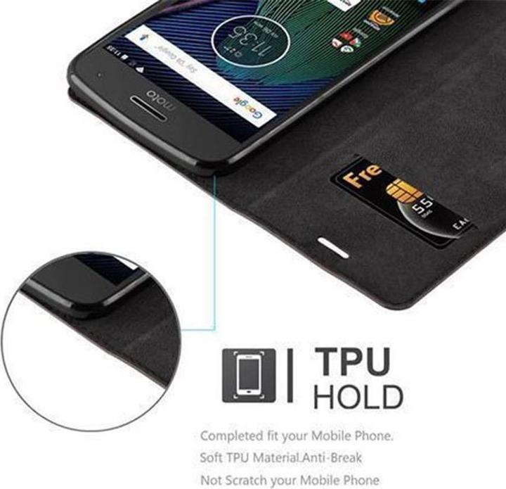 Produktbild Cadorabo Book Invisible Magnet Cover (Motorola Moto G5 Plus)