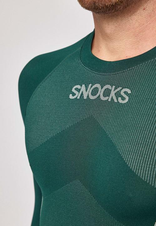 Image du produit Snocks Sous-vêtements thermiques pour hommes avec trou pour le pouce (L)