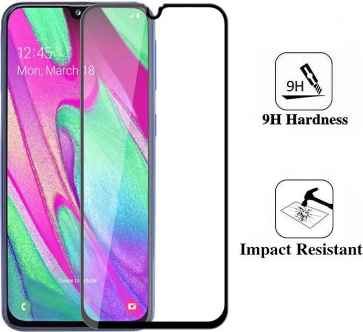 Actual product image Screenguard Samsung Galaxy A40 Full Screen Protective Glass Film 2.5D 9H (1 Piece, Samsung Galaxy A40)