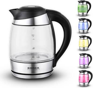 Produktbild Brock Electronics WK 2106 LL Wasserkocher, Edelstahl (1.80 l)