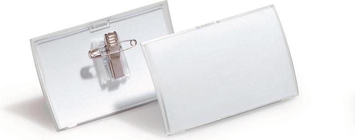 Durable Namensschild m. Kombiklemme 54x90mm