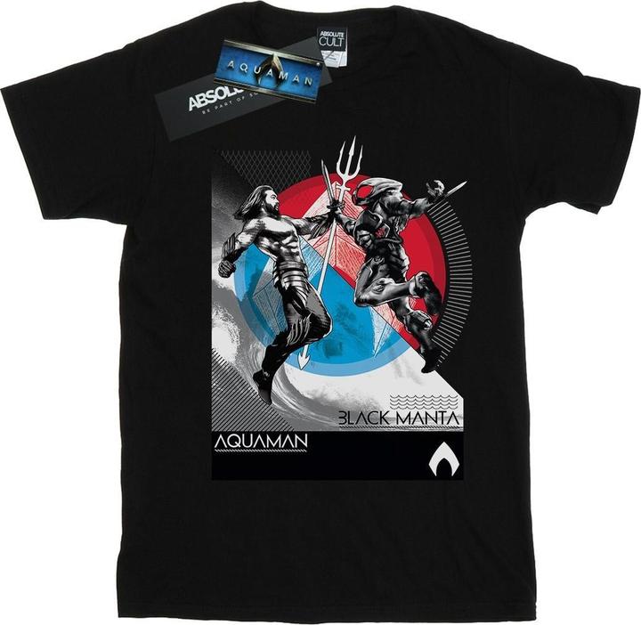 Image du produit - T-shirt AQUAMAN VS BLACK MANTA - Garçon (116)