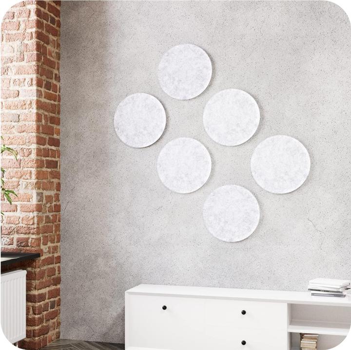 Image du produit Vilz Absorbeur de son, gris marbre - 6 pièces (6 pcs)