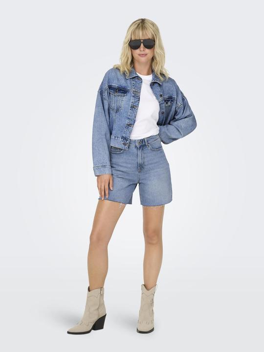 Produktbild Only ONLZITA Hohe Taille Normal geschnitten Jeans-Shorts Jeans-Shorts (XL)