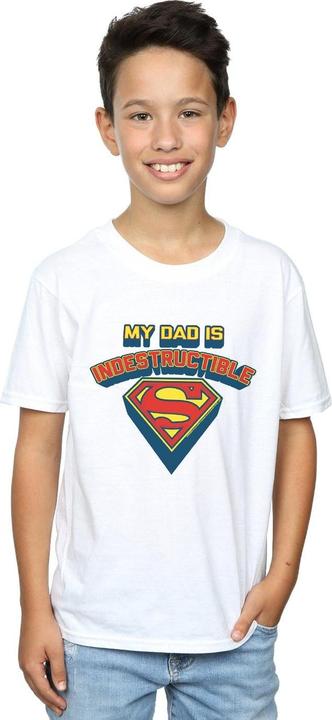 Immagine prodotto Superman My Dad Is Indestructible Maglietta Ragazzi (140, 146)