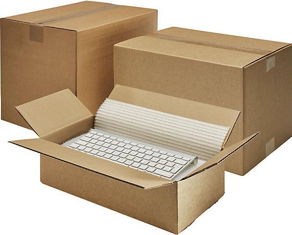 Image du produit kaiserkraft Caisse pliante en carton ondulé, longueur 350 à 399 mm, L x l x h 350 x 350 x (1 x)