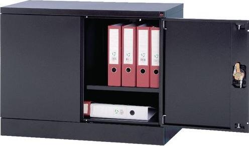 Produktbild Realspace Aufbewahrungsschrank Schwarz 920 mm x 700 mm (92 x 42 x 70 cm)