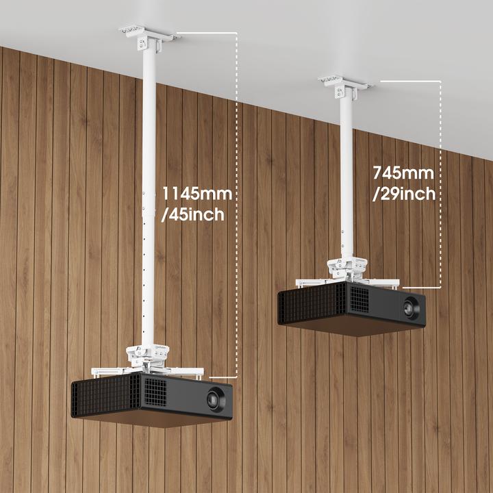 Immagine prodotto Manhattan Höhenverstellbare Beamer-Deckenhalterung mit besonders hoher Traglast (Soffitto)