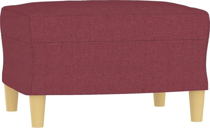 Produktbild VidaXL Sessel mit Hocker Weinrot 60 cm Stoff,Farbe