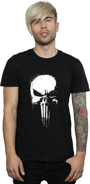Image du produit The Punisher T-shirt en coton avec logo Spray (S)
