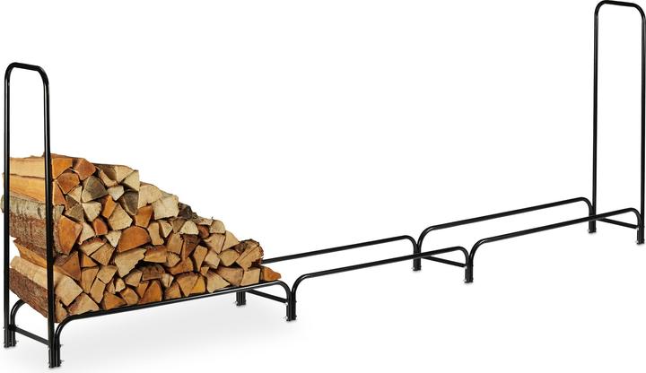 Relaxdays Firewood shelve (370 x 38.5 x 122 cm)