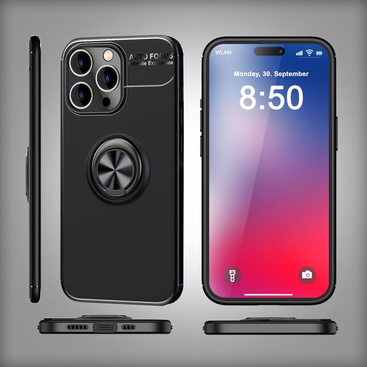 Produktbild Nalia Matte Ring Silikon Hülle (Apple iPhone 16 Pro Max)