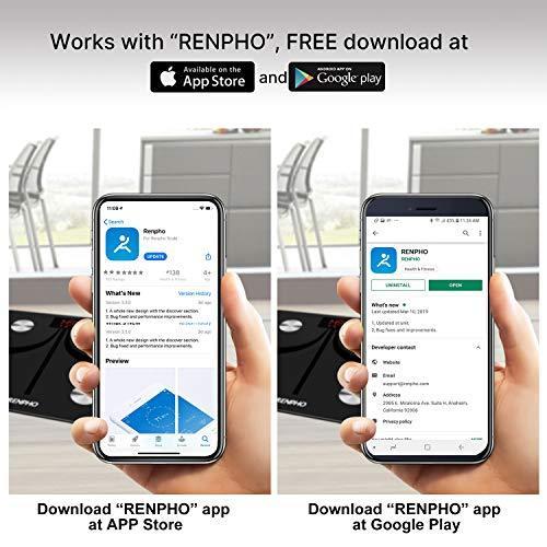 Actual product image Renpho Smart Body Fat Scale (180 kg)