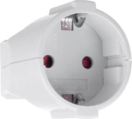 Produktbild Maclean MCE332 - Schutzkontakt-Kupplung Typ-F Schuko Kupplung mit Erdung Kunststoff Max 4000W 16A
