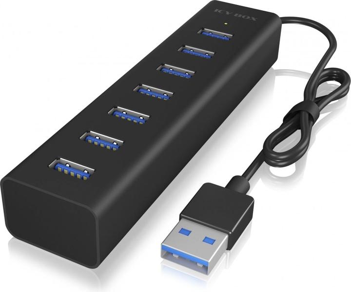 Icy Box IB-HUB1700-U3 (USB-A, 7 Porti)