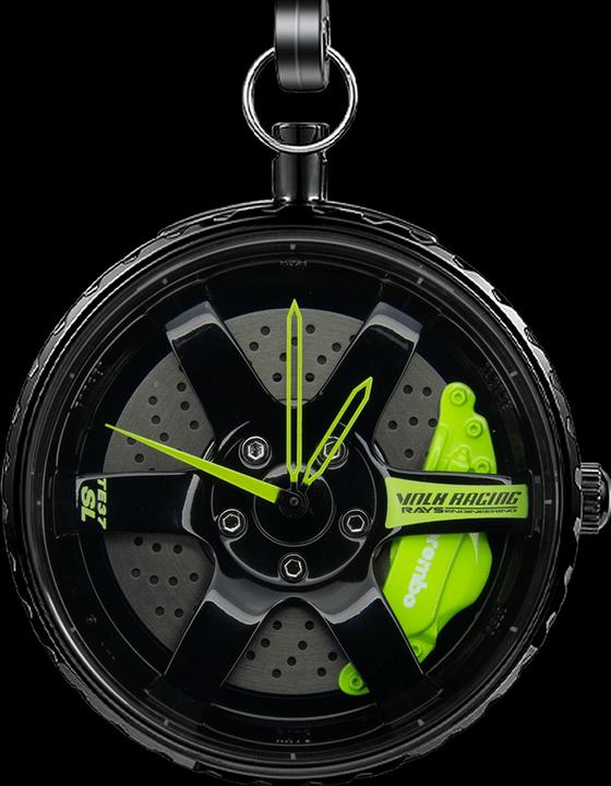 Immagine prodotto 21cars TE37 - Verde - Orologio da taschino - Spin (43 mm)