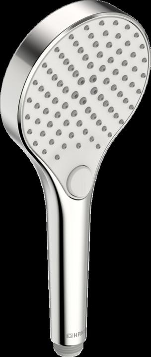Actual product image Hansa VIVA Handbrausen, round, diameter 110mm, 3-jet, 44330300 (3 Beam types)