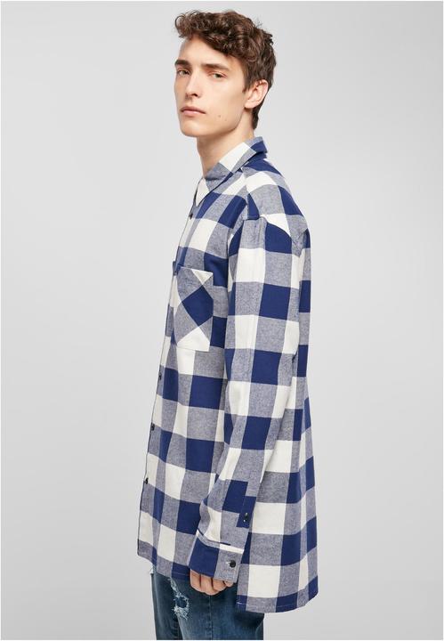 Actual product image Urban Classics Long Oversized Checked Shirt - 16632 (M)
