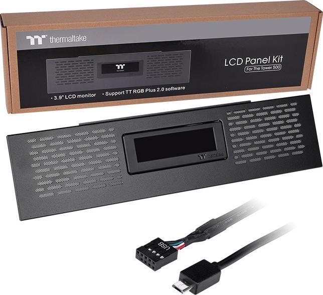 Produktbild Thermaltake PC- Gehäusezubehör LCD Panel Kit Black für The Tower 500