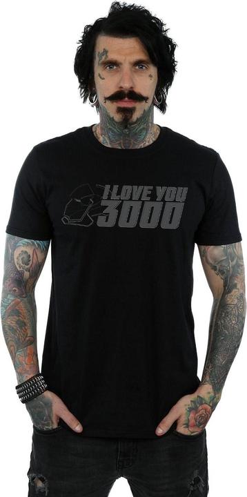 Actual product image Mens Avengers Endgame I Love You 3000 Helmet T-Shirt (S)