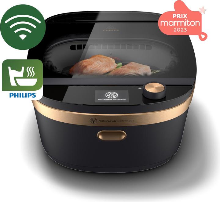 Image du produit Philips series 7000 NX0960/90 - Cuiseur à air - Zwart/Koper