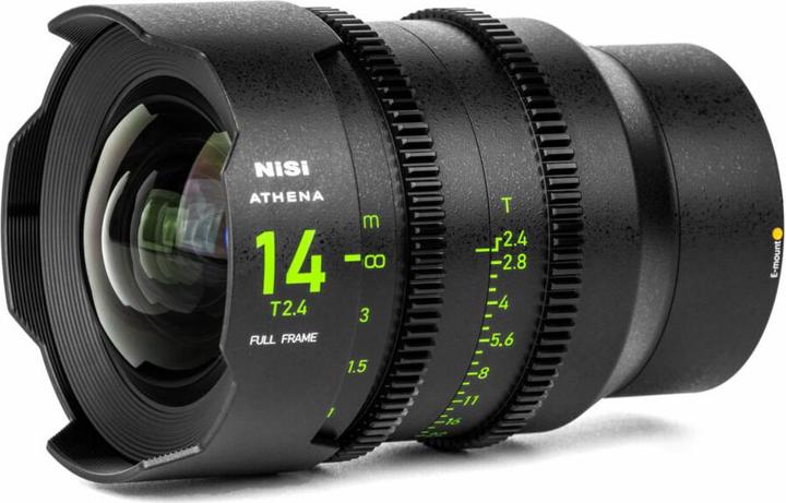 Immagine prodotto Nisi 14mm ATHENA PRIME Full Frame Cinema Lens T2.4 (E Mount | No Drop In Filter) (C-mount, Full-frame)